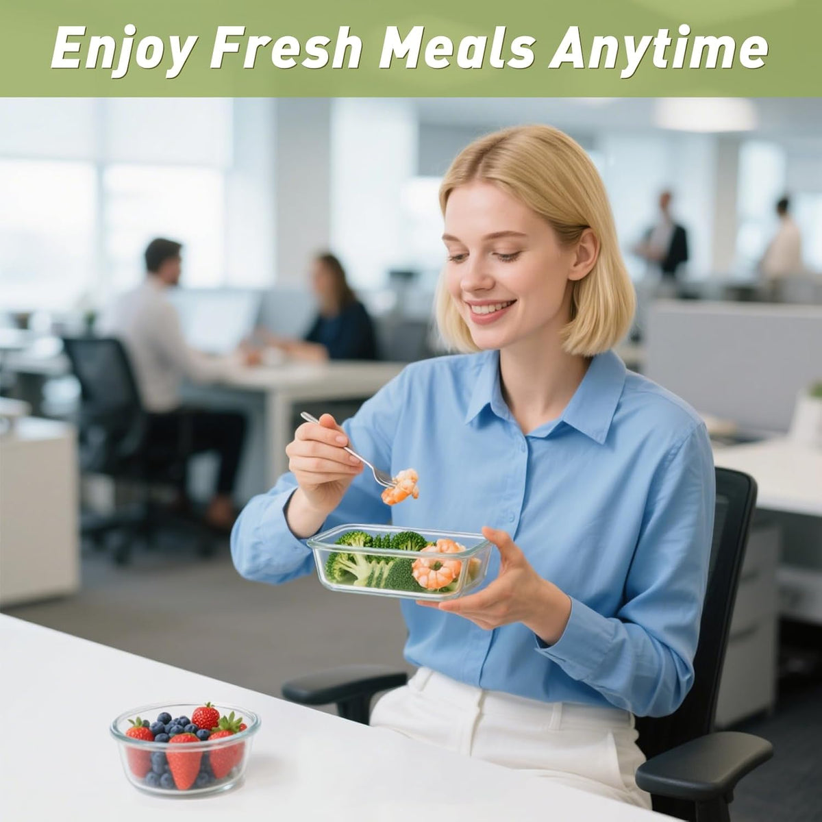 BAYZZ 30 Piece Glass Food Storage Containers Set, Glass Meal Prep Containers with Lids, Airtight Lunch Box, BPA-Free, Microwave, Freezer &amp; Dishwasher Safe