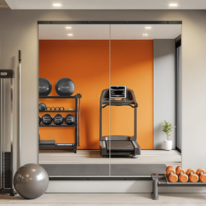 Full Length Mirror, Standing Large Floor Mirror with Aluminum Frame for Bedroom, Living Room, Bathroom(Black)