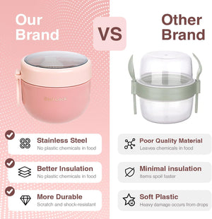 Overnight Oats Container 20oz Canning Jars Food Storage Containers With Lids Meal Prep Containers Reusable Yogurt Cups Cereal Containers Storage Lunch Box Containers Overnight Oats Containers With Lid