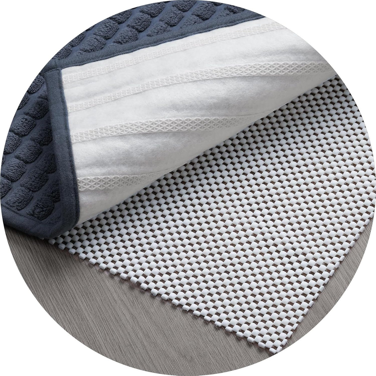 Non Slip Area Rug Pads Non Skid Rug Gripper 2x3 Feet Extra Thick Pad Anti-Slip Carpet Rug Mats for Hardwood Surface Floors, Keep Rugs Safe and in Place (2 x 3 Ft)