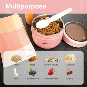 Overnight Oats Container 20oz Canning Jars Food Storage Containers With Lids Meal Prep Containers Reusable Yogurt Cups Cereal Containers Storage Lunch Box Containers Overnight Oats Containers With Lid